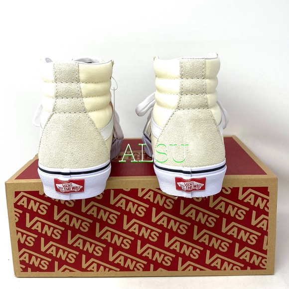 VANS SK8-HI Classic Suede Canvas White Cream Men’s VN0A4U3CFRL - Picture 3 of 8